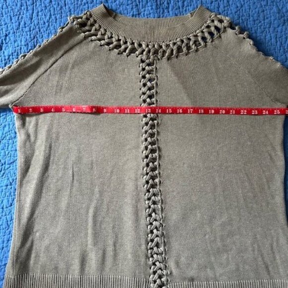 All Saints Oversized Beige Tunic – Open Braided Detail – Size M/L - Picture 4 of 9